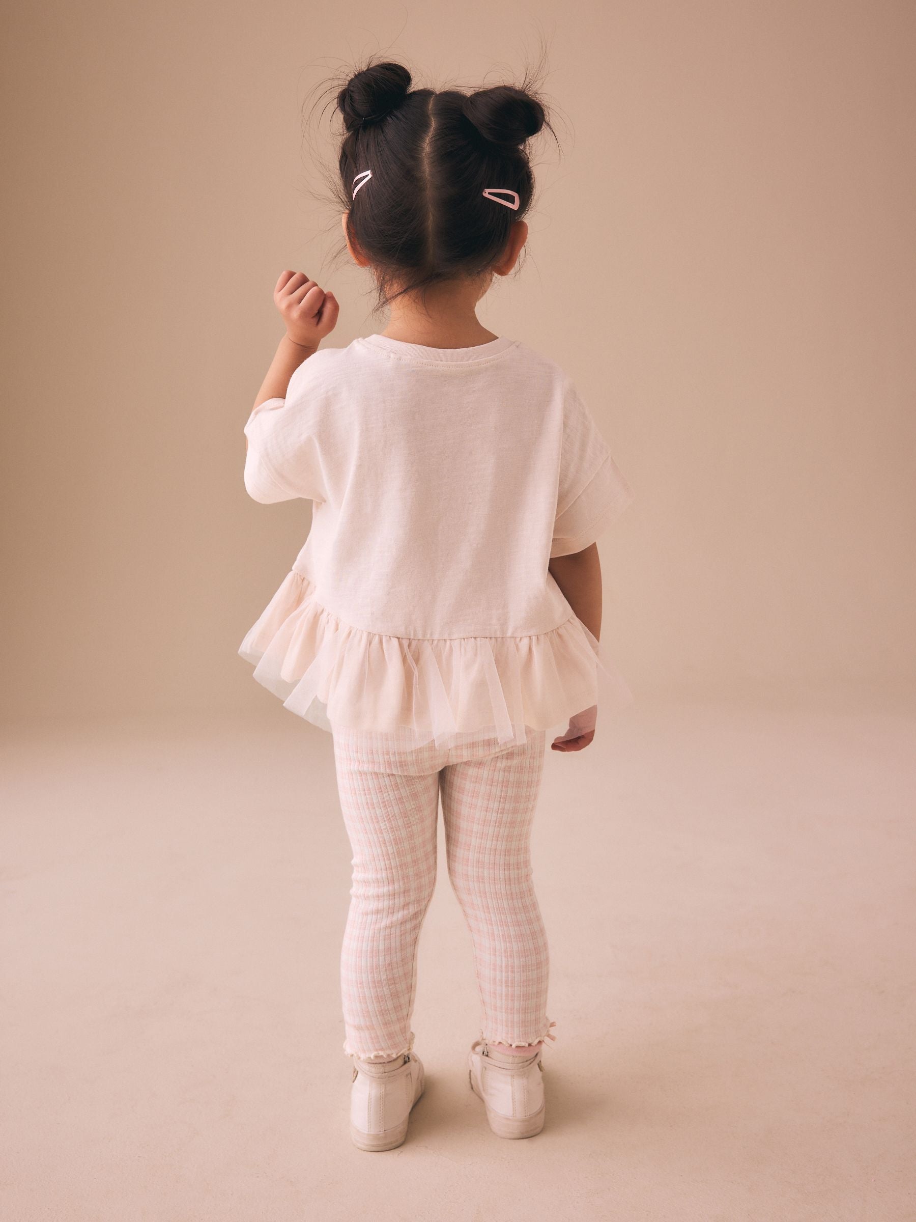 Pink Ballerina Short Sleeve Peplum T-Shirt and Leggings Set (3mths-7yrs) image 2
