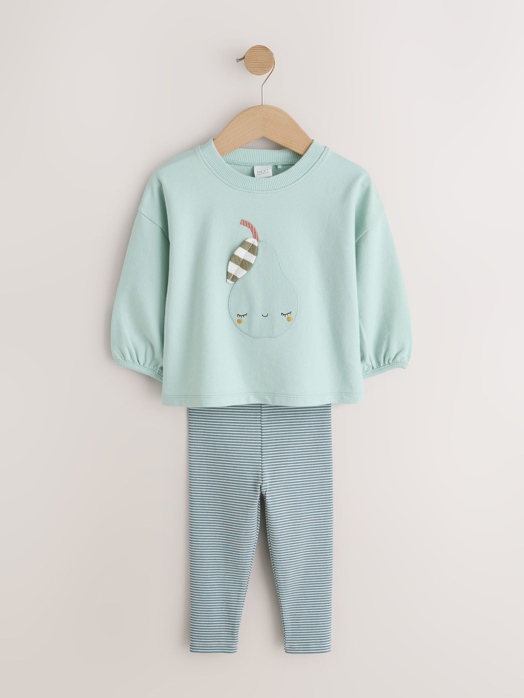 Blue Pear Long Sleeve Top and Leggings Set (3mths-7yrs) image 5
