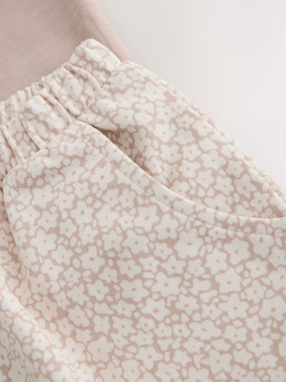 Ecru Flower Girl Short Sleeve Top and Barrel Trousers Set (3mths-7yrs) image 10