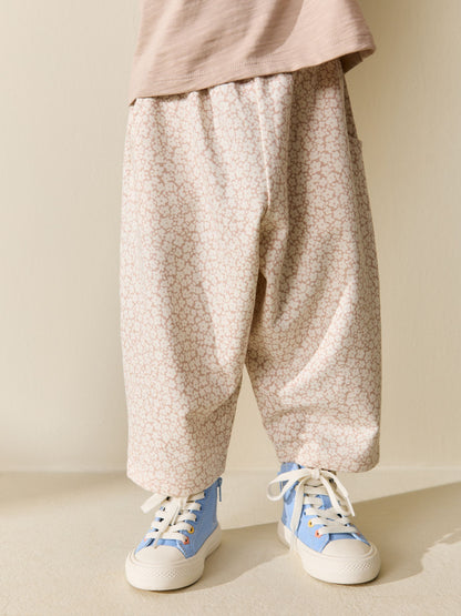 Ecru Flower Girl Short Sleeve Top and Barrel Trousers Set (3mths-7yrs) image 3