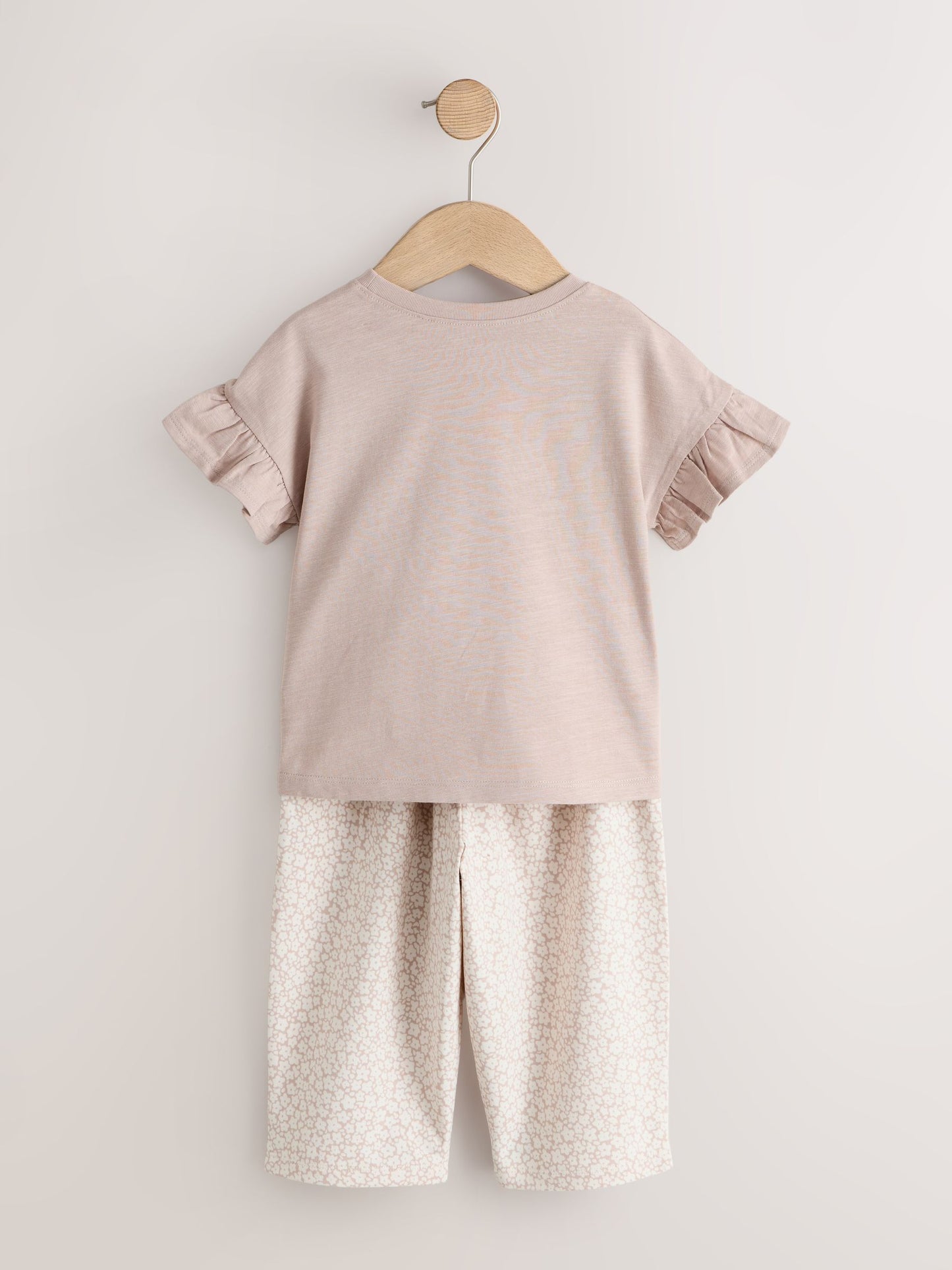 Ecru Flower Girl Short Sleeve Top and Barrel Trousers Set (3mths-7yrs) image 7