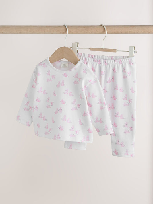 Pink Bunny Baby Long Sleeve T-Shirt And Leggings Set (0mths-2yrs) image 1