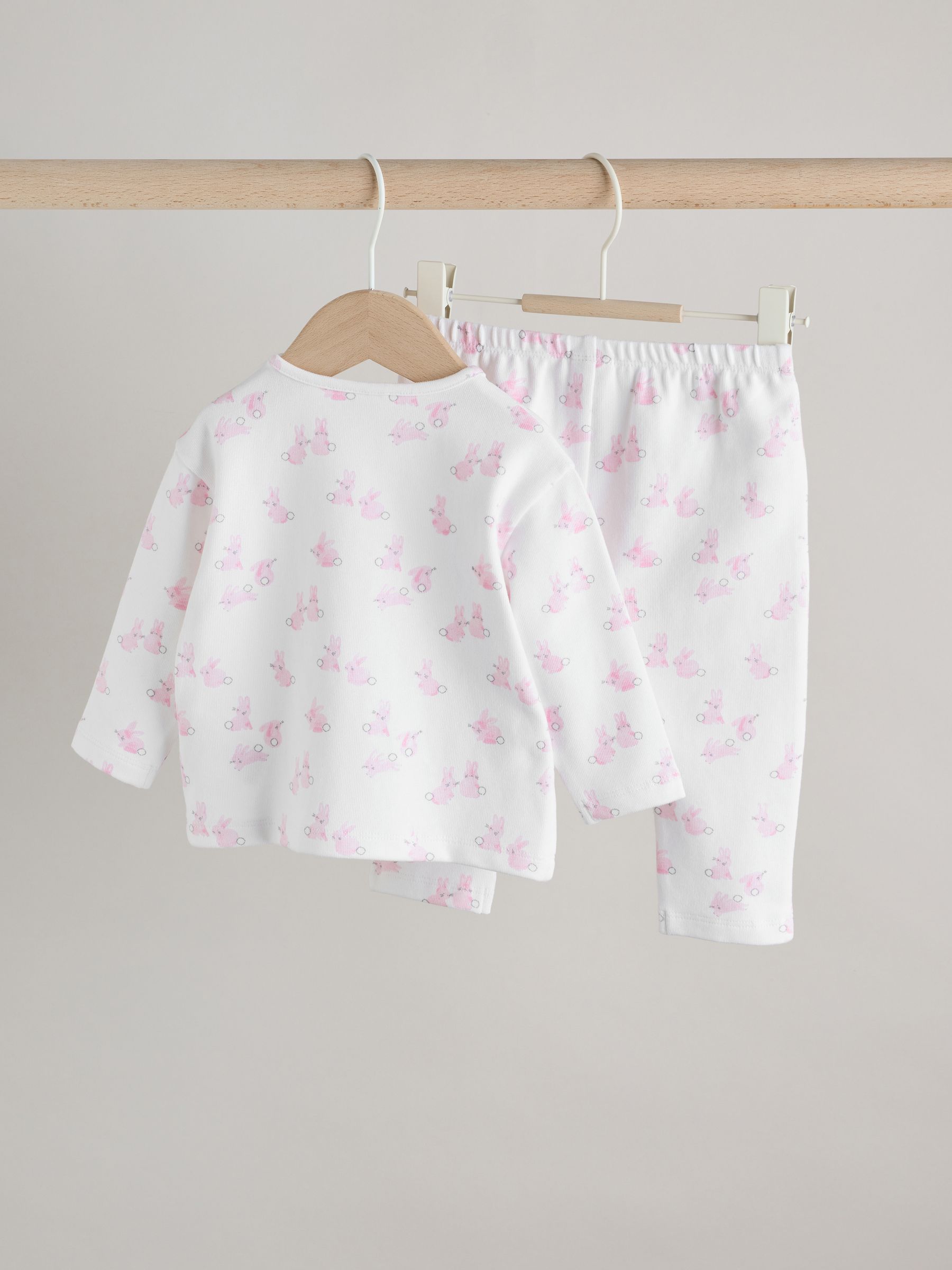 Pink Bunny Baby Long Sleeve T-Shirt And Leggings Set (0mths-2yrs) image 5