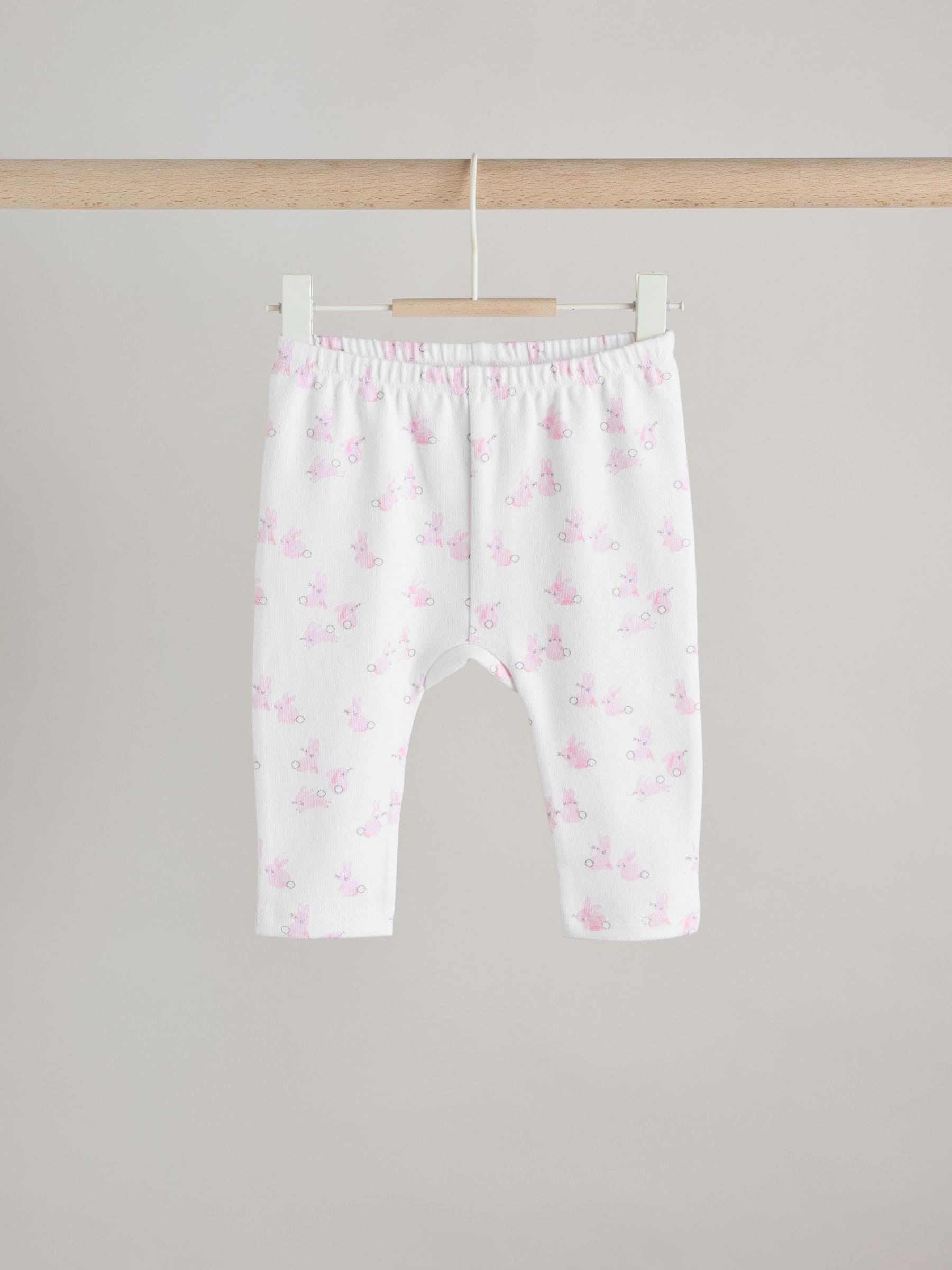 Pink Bunny Baby Long Sleeve T-Shirt And Leggings Set (0mths-2yrs) image 8