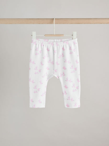 Pink Bunny Baby Long Sleeve T-Shirt And Leggings Set (0mths-2yrs) image 8