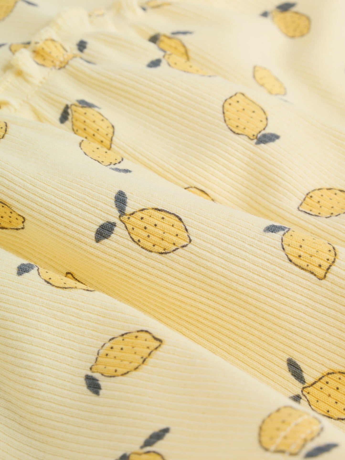 Yellow Lemon Baby Long Sleeve Frill Top And Leggings Set (0mths-2yrs) image 5