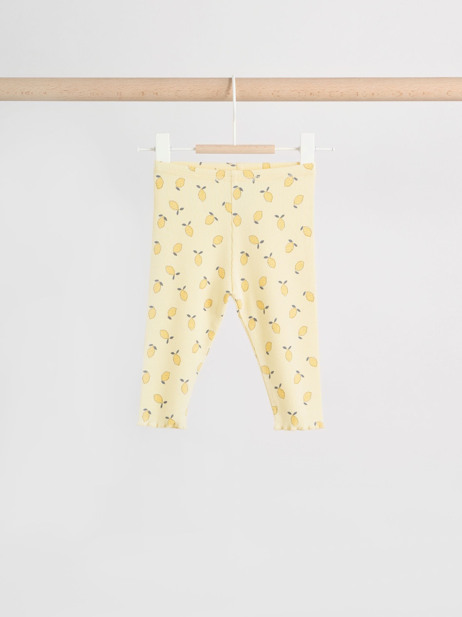Yellow Lemon Baby Long Sleeve Frill Top And Leggings Set (0mths-2yrs) image 8