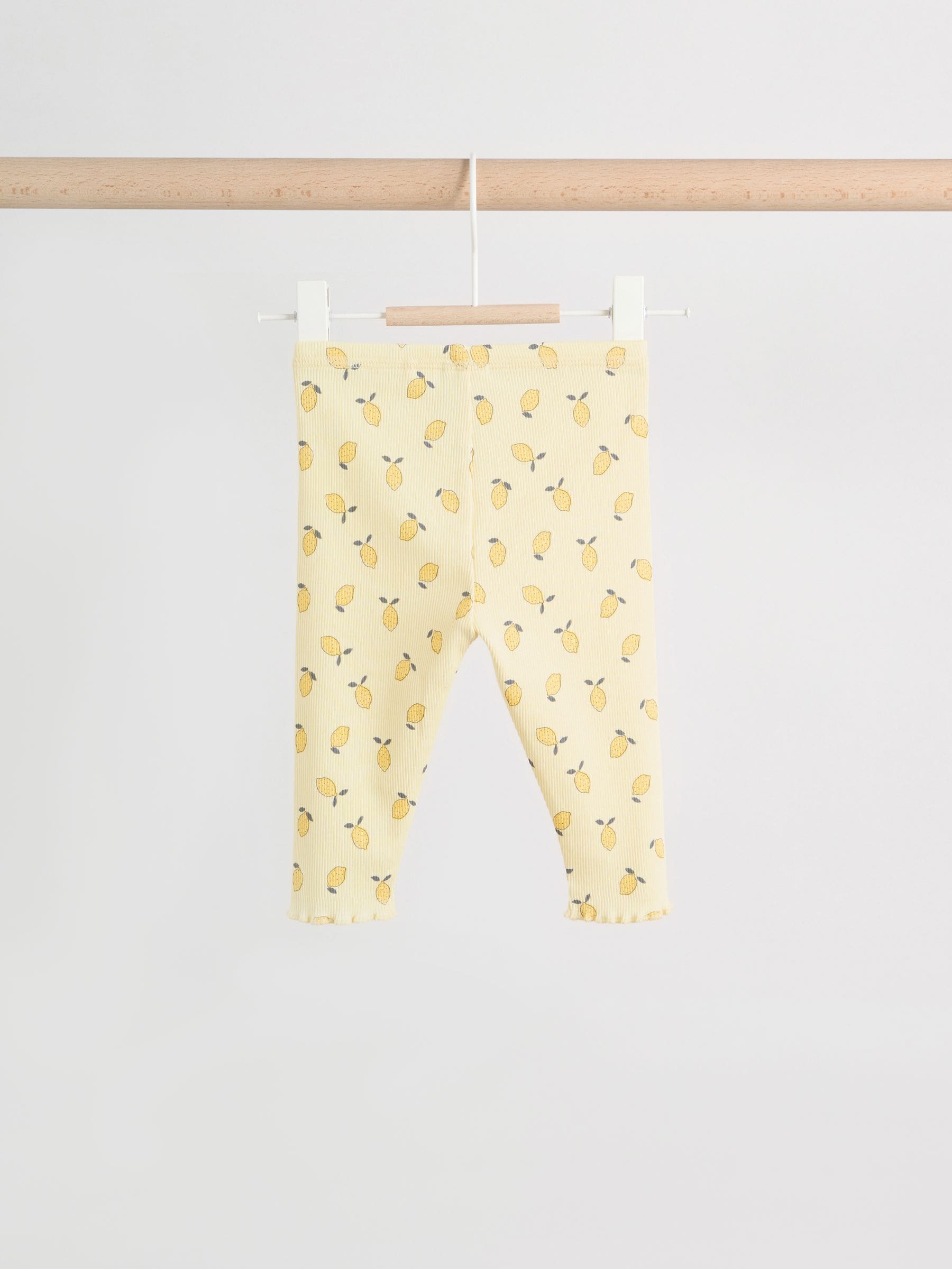 Yellow Lemon Baby Long Sleeve Frill Top And Leggings Set (0mths-2yrs) image 5