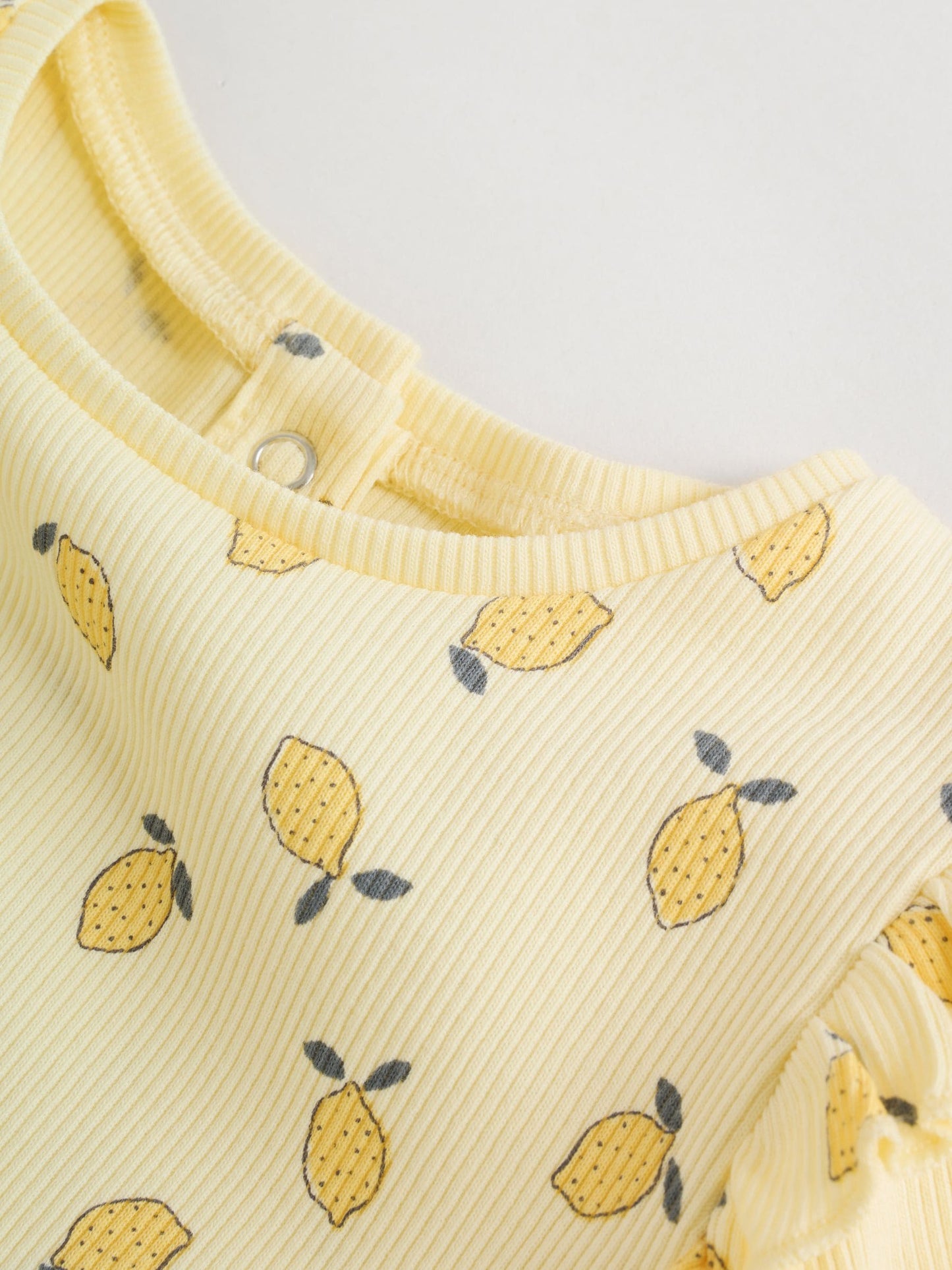 Yellow Lemon Baby Long Sleeve Frill Top And Leggings Set (0mths-2yrs) image 8