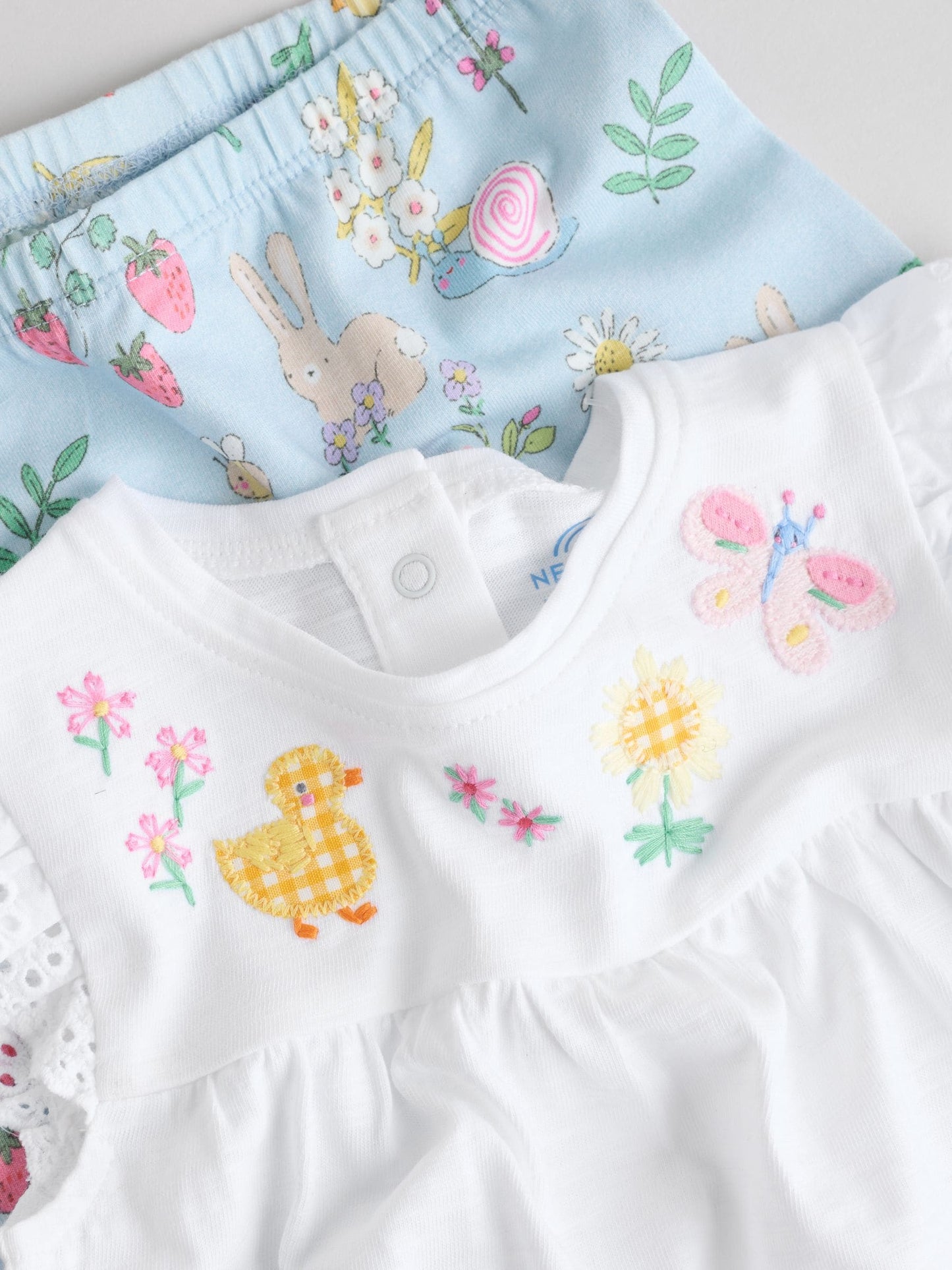 Ecru Fairy Short Sleeve Baby Top and Leggings 2 Piece Set (0mths-2yrs) image 5
