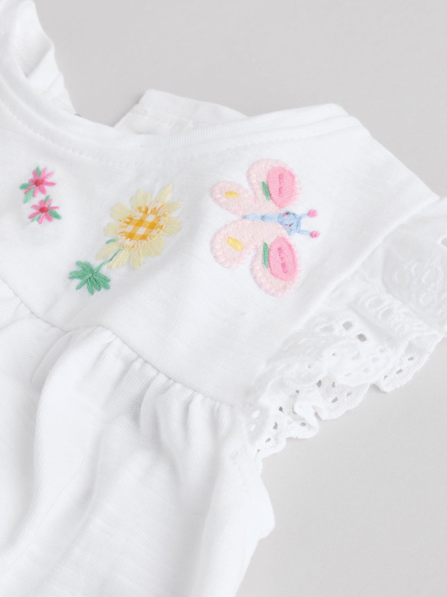 Ecru Fairy Short Sleeve Baby Top and Leggings 2 Piece Set (0mths-2yrs) image 6