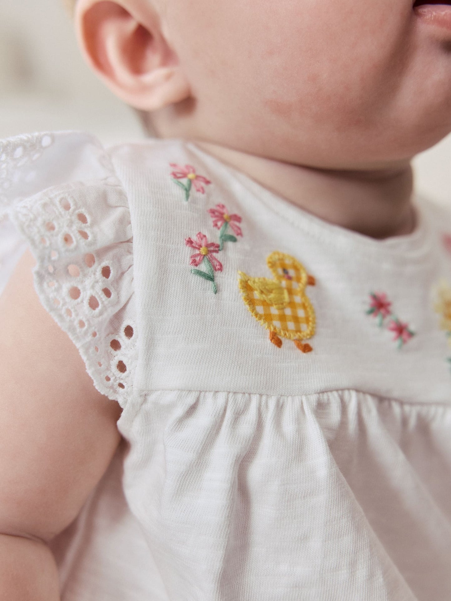 Ecru Fairy Short Sleeve Baby Top and Leggings 2 Piece Set (0mths-2yrs) image 4