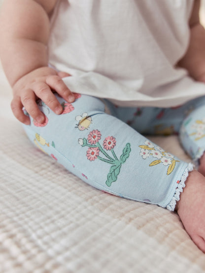 Ecru Fairy Short Sleeve Baby Top and Leggings 2 Piece Set (0mths-2yrs) image 5