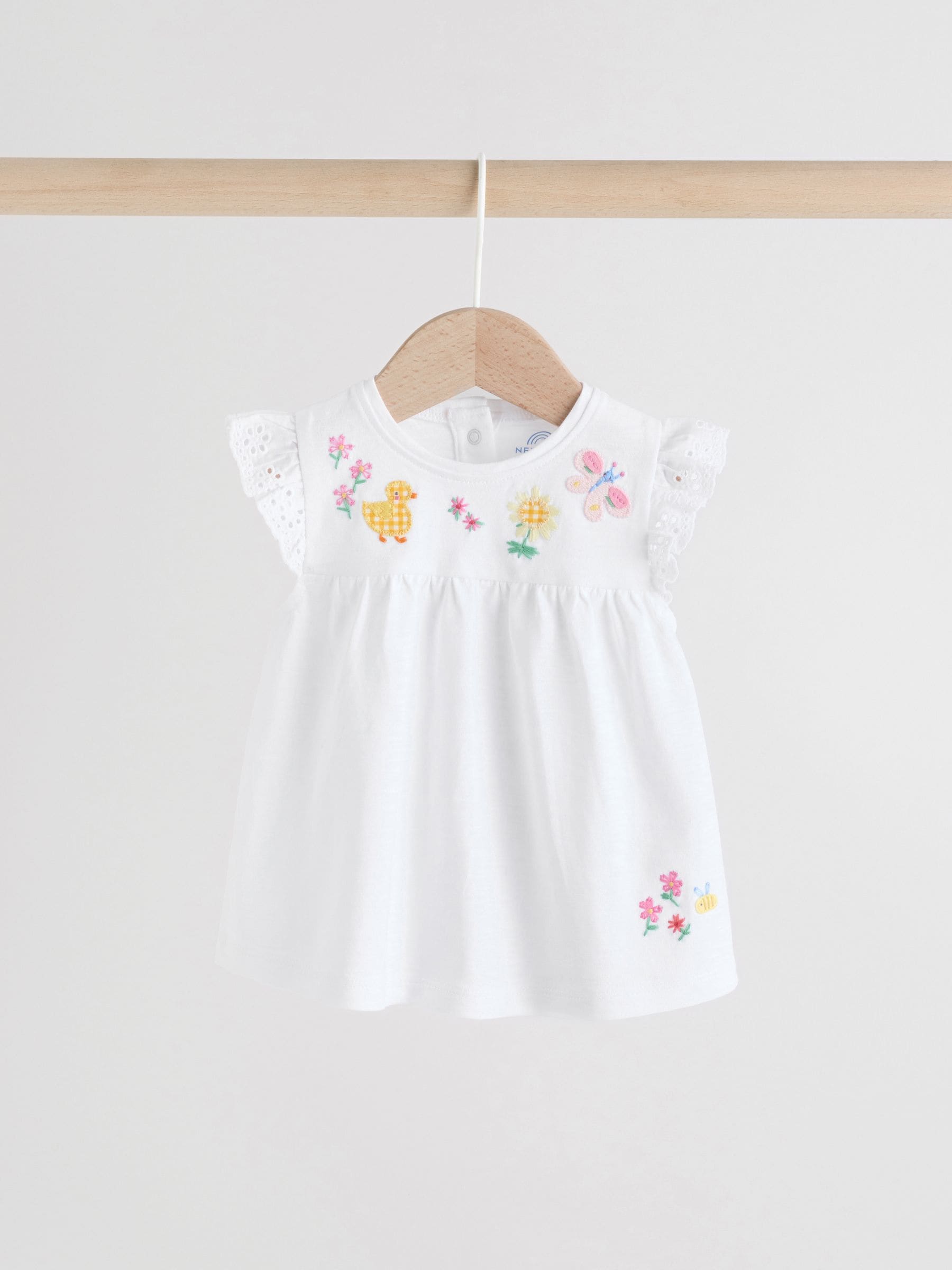 Ecru Fairy Short Sleeve Baby Top and Leggings 2 Piece Set (0mths-2yrs) image 7