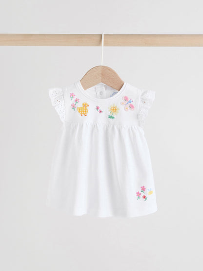 Ecru Fairy Short Sleeve Baby Top and Leggings 2 Piece Set (0mths-2yrs) image 7