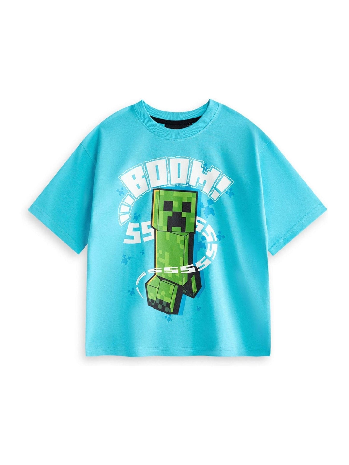 Dsiney Kidz - Vanilla Underground Blue Minecraft Short Sleeve Short Leg Pyjamas Set 2 Pack image 5