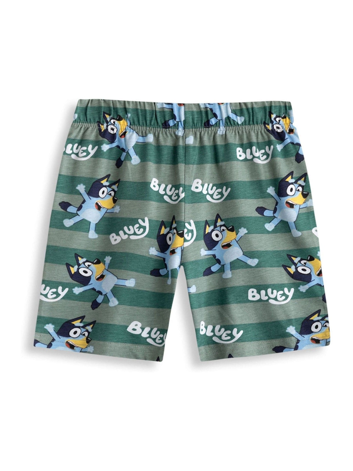 Vanilla Underground Blue Bluey Boys Multicoloured Multi Character Multi-Pack of 2 Short Sleeve Short Leg Pyjama Set image 5