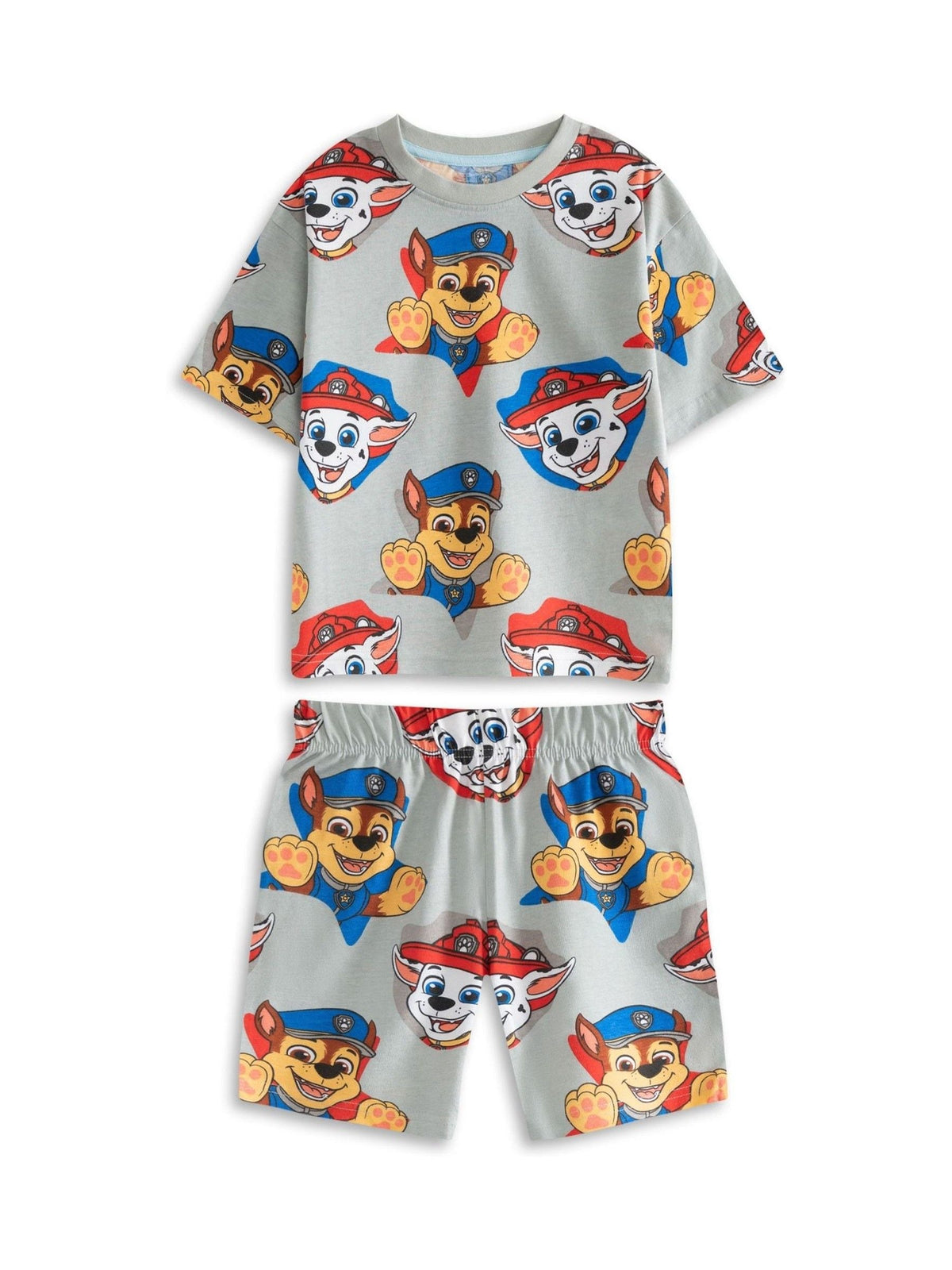 Vanilla Underground Grey Bluey Boys Multicoloured Multi Character Multi-Pack of 2 Short Sleeve Short Leg Pyjama Set image 4