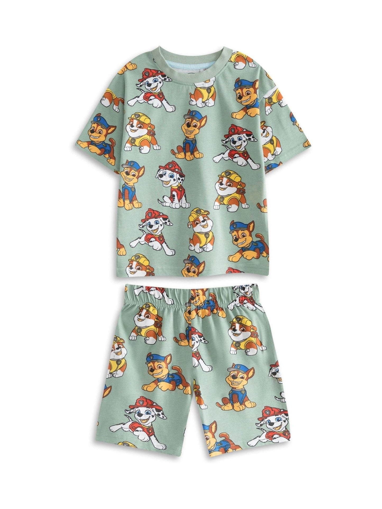 Dsiney Kidz - Vanilla Underground Grey Paw Patrol Multicoloured Multi Character Multi-Pack of 2 Short Sleeve Short Leg Pyjama Set image 4