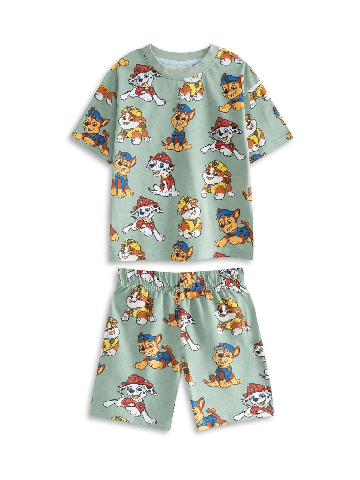 Dsiney Kidz - Vanilla Underground Grey Paw Patrol Multicoloured Multi Character Multi-Pack of 2 Short Sleeve Short Leg Pyjama Set image 4