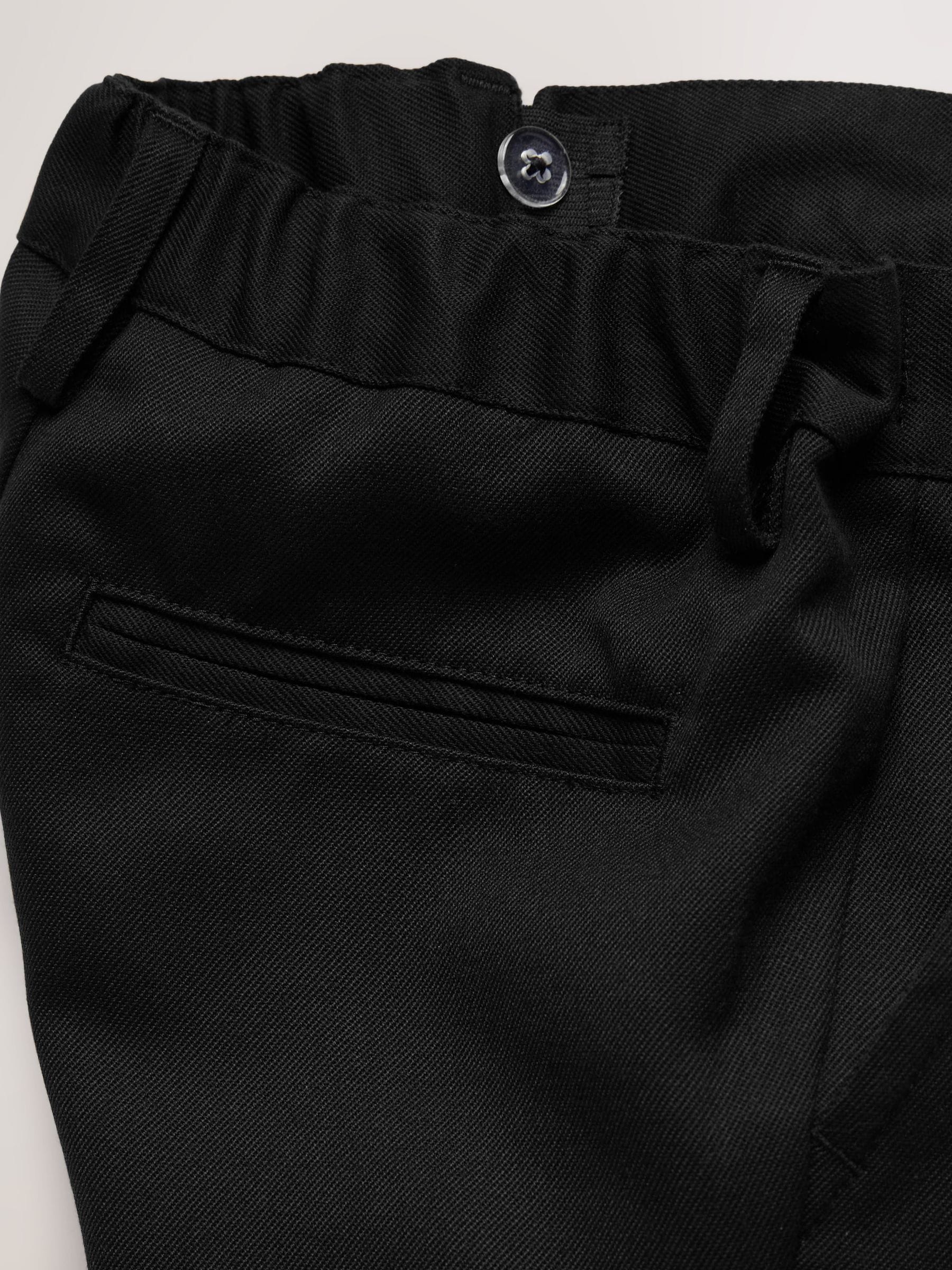 Dsiney Kidz - Black Straight Leg School Trousers 2 Pack (3-17yrs) image 7