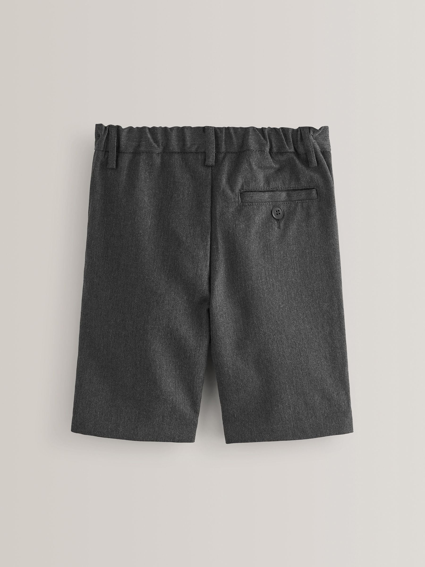 Dsiney Kidz - Grey 2 Pack Flat Front School Shorts (3-14yrs) image 3