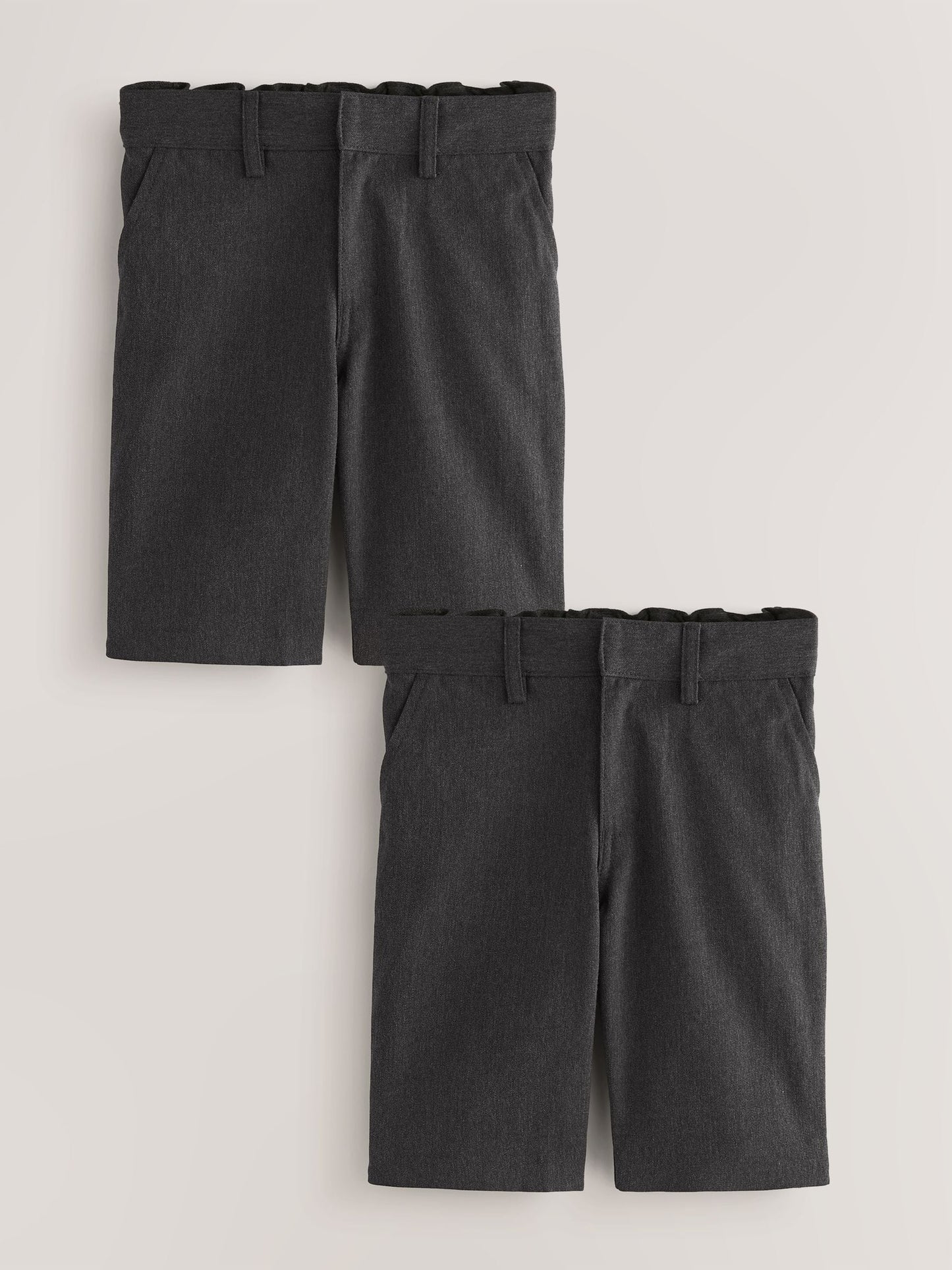 Dsiney Kidz - Grey 2 Pack Flat Front School Shorts (3-14yrs) image 1