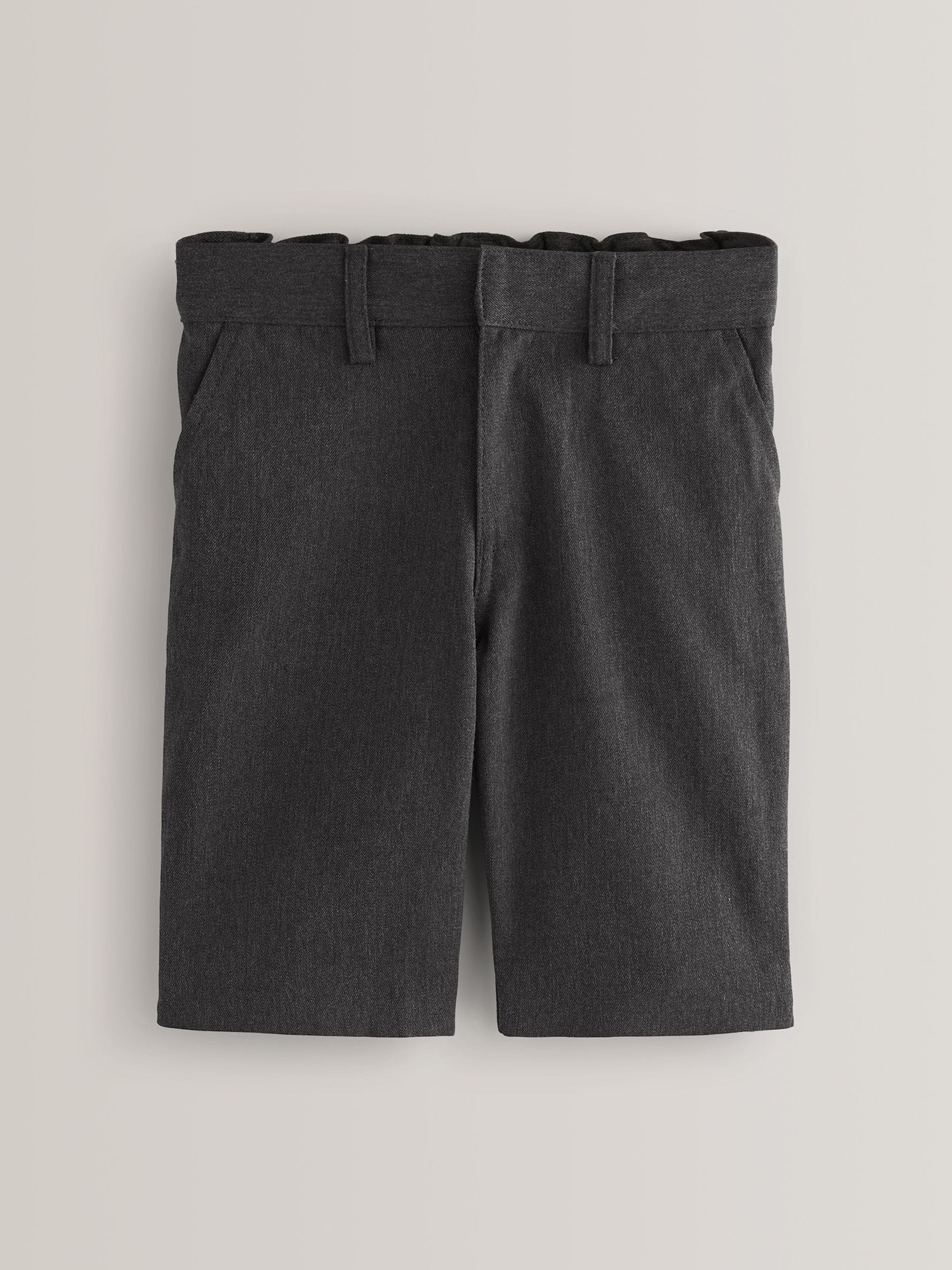Dsiney Kidz - Grey 2 Pack Flat Front School Shorts (3-14yrs) image 2