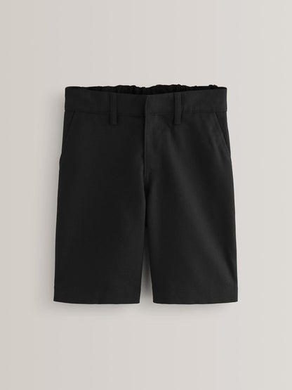Dsiney Kidz - Black 2 Pack Flat Front School Shorts (3-14yrs) image 2