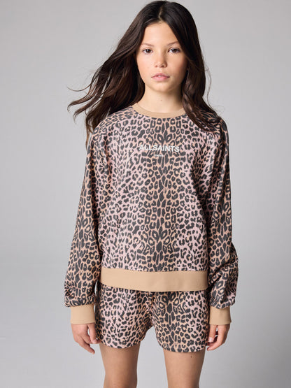 smALLSAINTS Leopard Logo Sweatshirt and Sweat Shorts Set - image 3