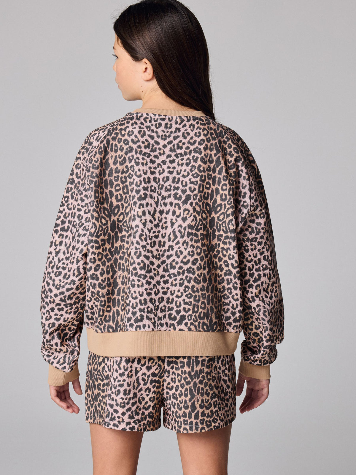smALLSAINTS Leopard Logo Sweatshirt and Sweat Shorts Set - image 4