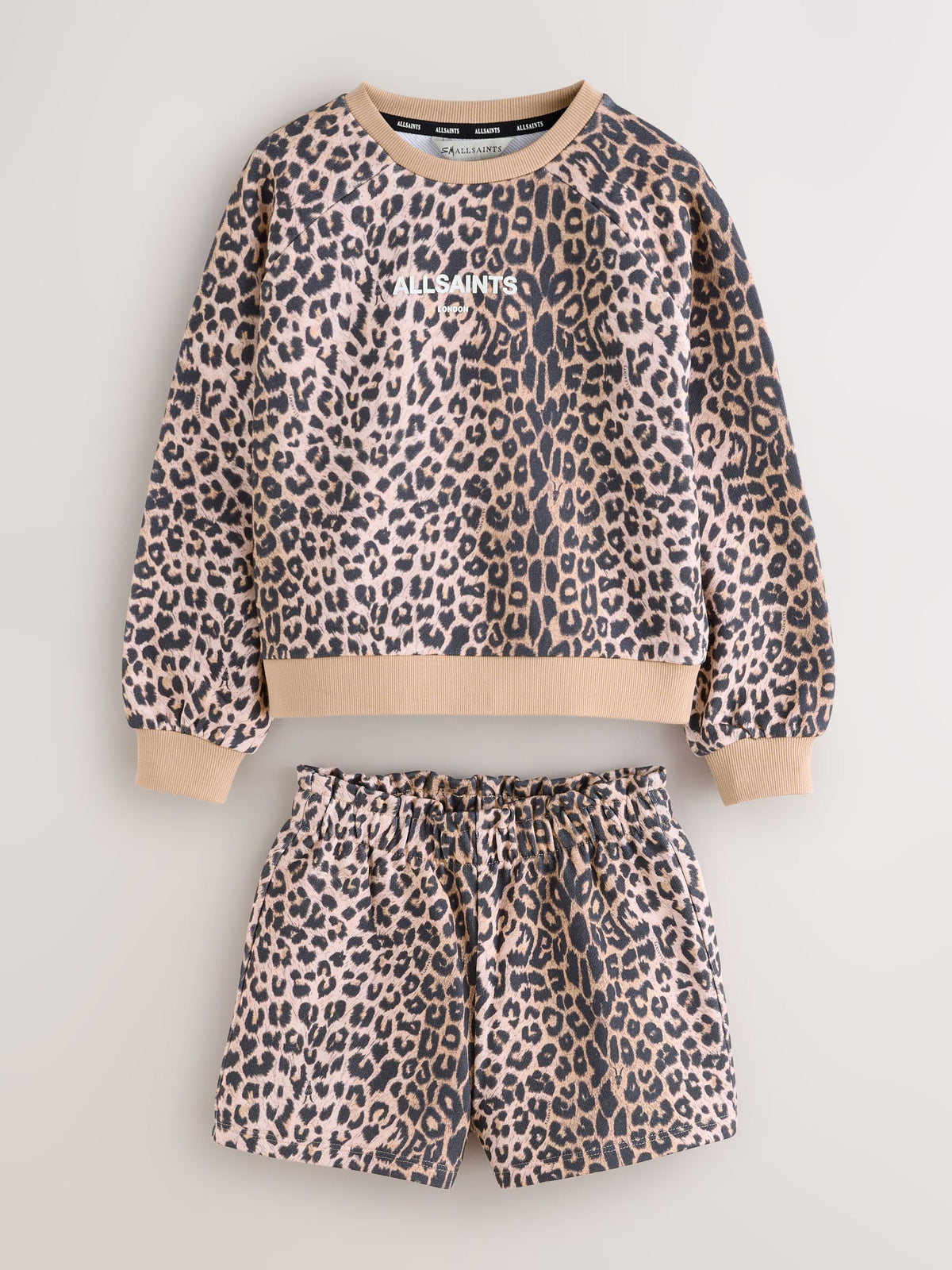 smALLSAINTS Leopard Logo Sweatshirt and Sweat Shorts Set - image 7