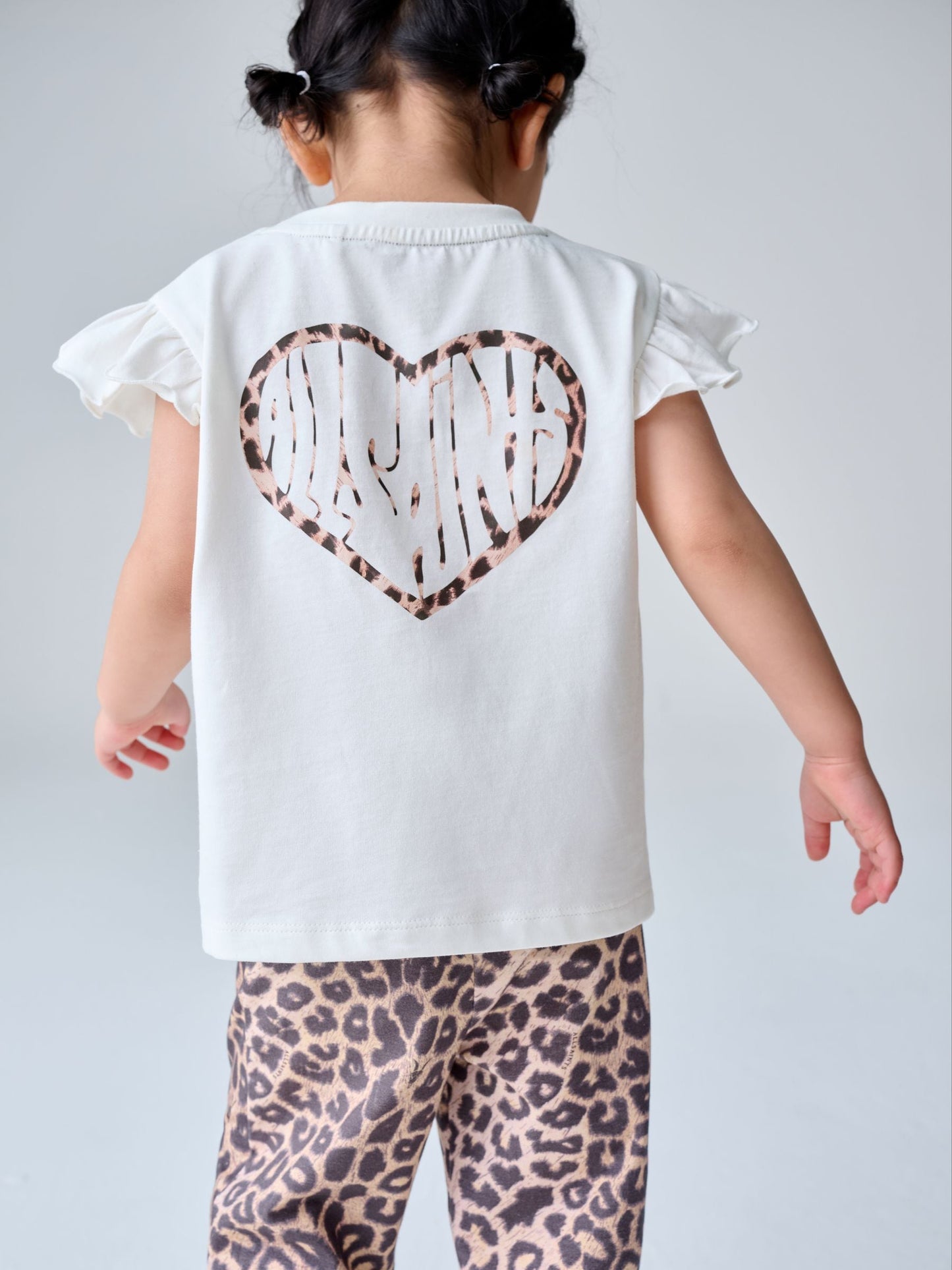 smALLSAINTS Leopard Lover T-Shirt and Wide Leg Leggings Set image 5