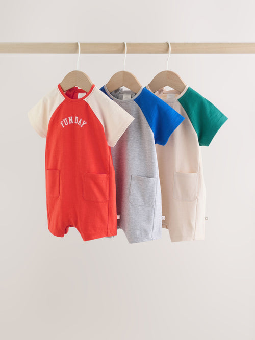 Bright Jersey Baby Rompers 3 Pack image 1
