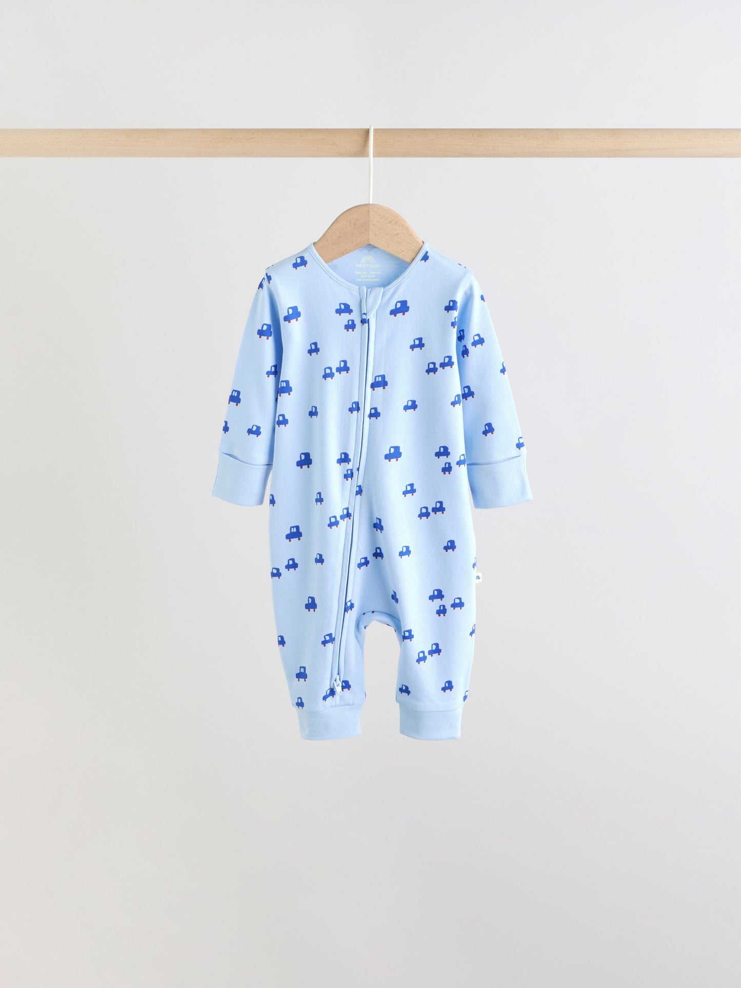 Multi Two Way Zip Baby Sleepsuit 5 Pack (0mths-3yrs) image 5