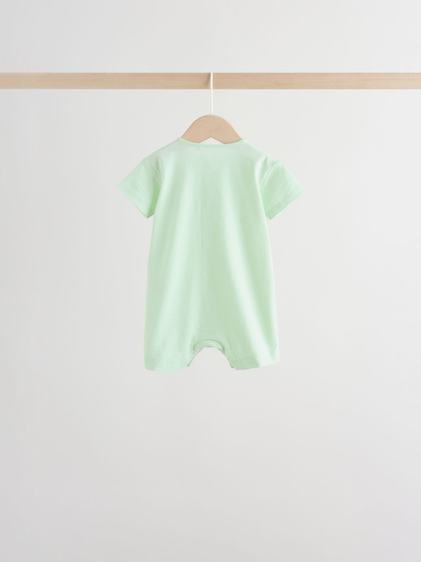 Green Blue Safari Animal Jersey Baby Rompers 4 Pack image 7