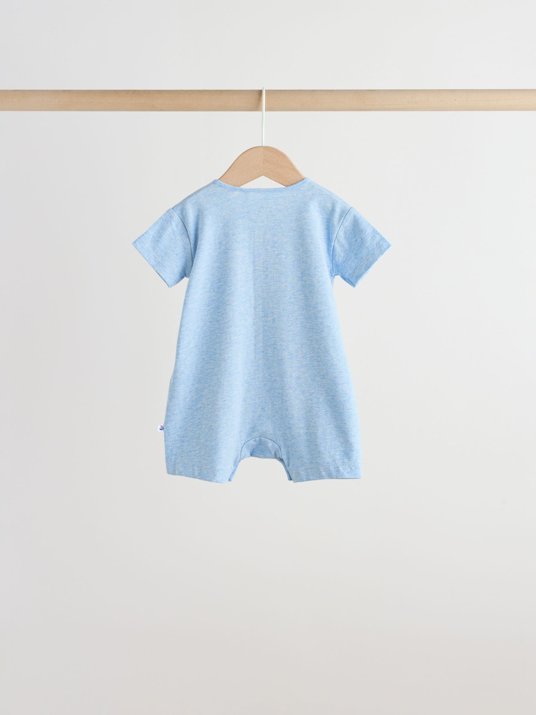 Blue Nautical Jersey Baby Rompers 4 Pack image 4