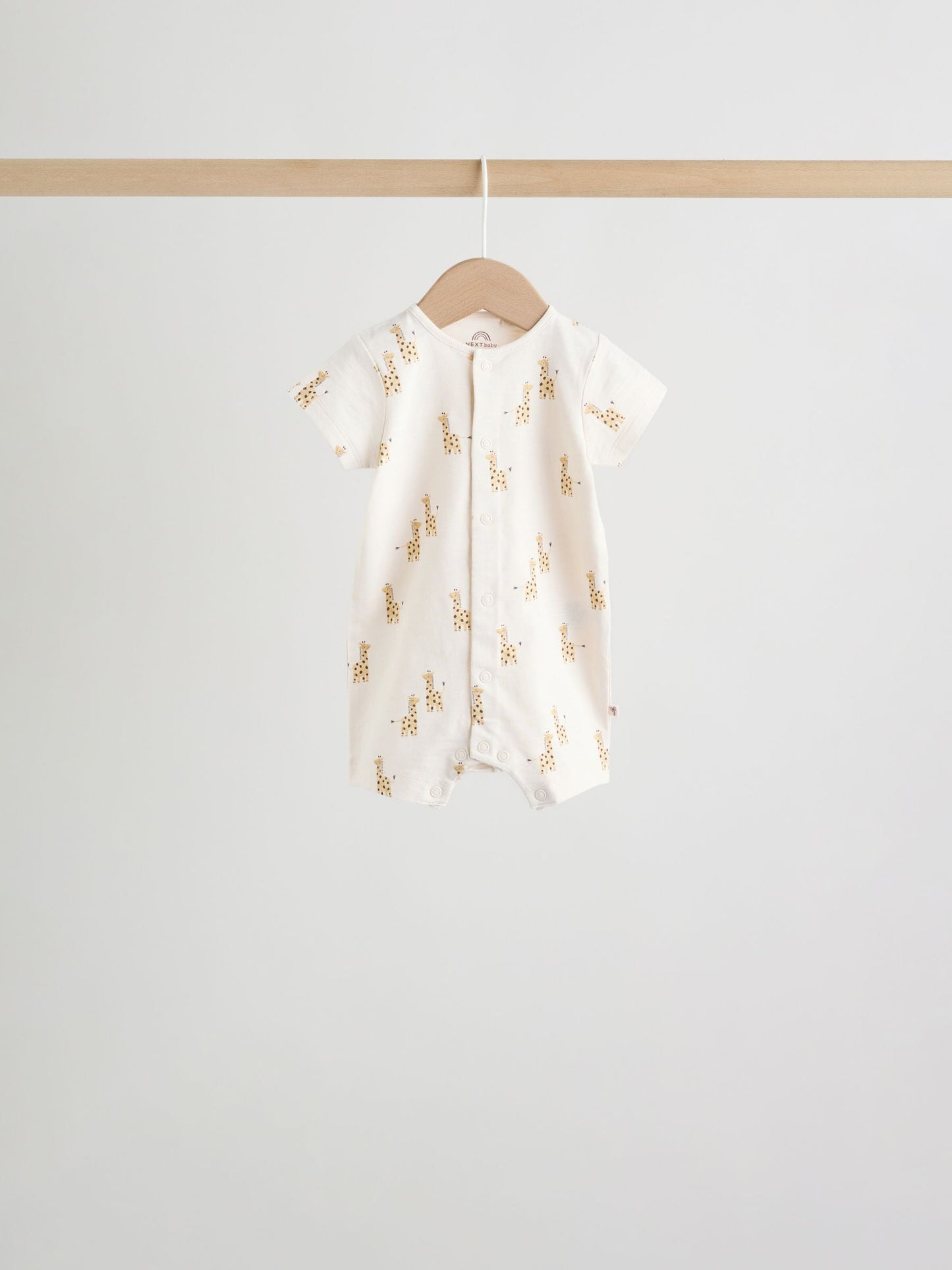 Neutral Animal Jersey Baby Rompers 4 Pack image 5
