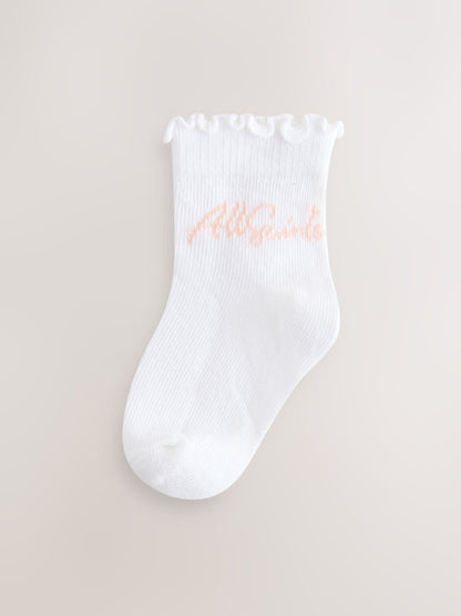 smALLSAINTS Pink Logo Socks 5 Pack image 2