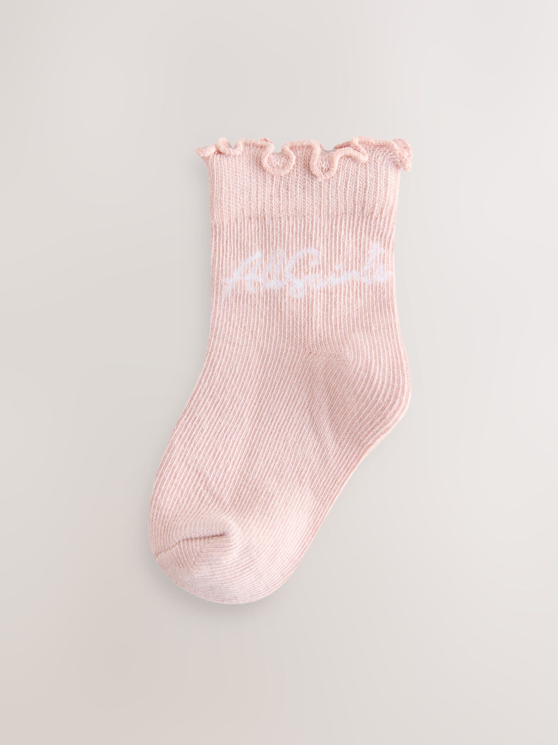 smALLSAINTS Pink Logo Socks 5 Pack image 3
