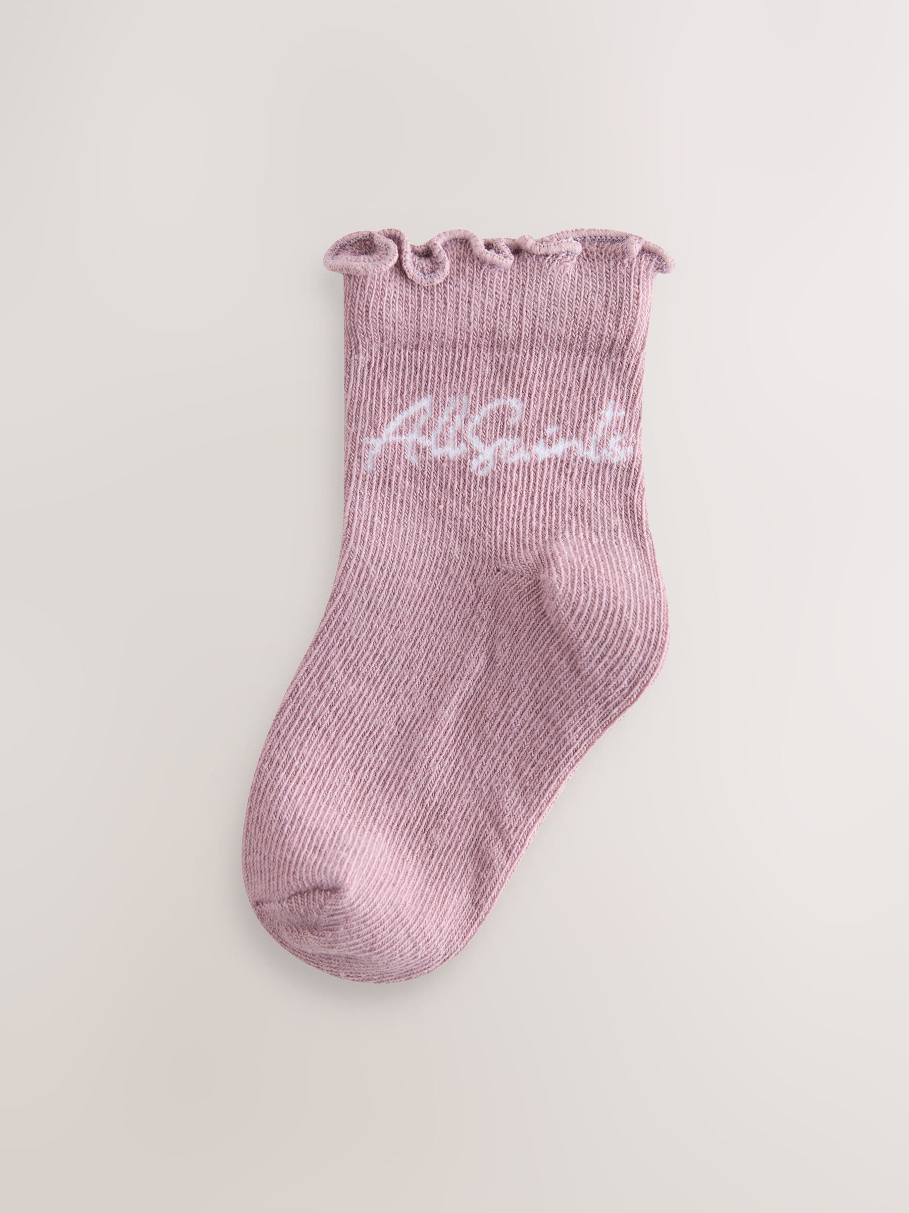 smALLSAINTS Pink Logo Socks 5 Pack image 4