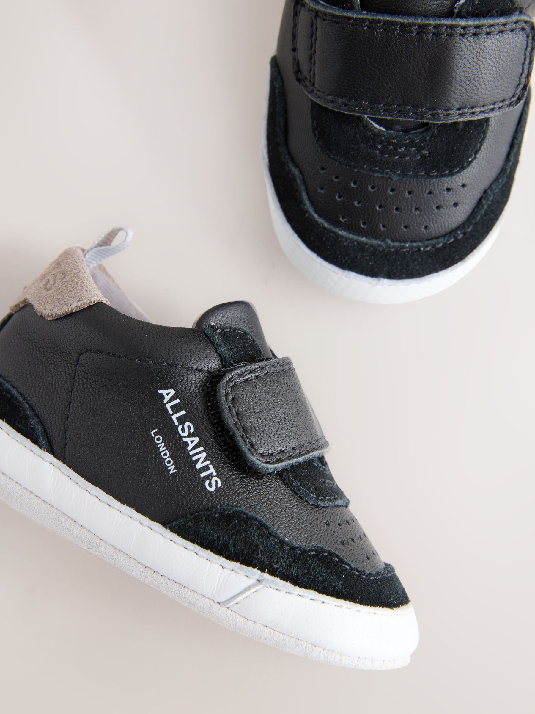 smALLSAINTS Black Logo Padder Trainers image 3
