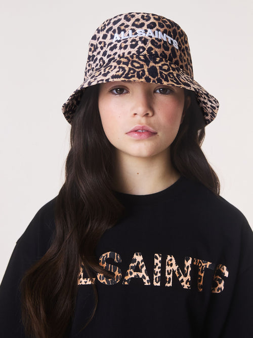 smALLSAINTS Leopard Logo Bucket Hat image 1
