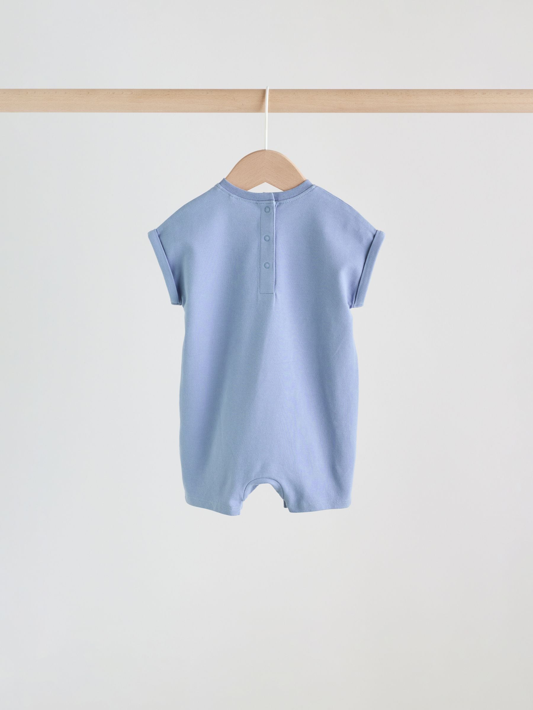 Blue Safari Jersey Baby Rompers 3 Pack image 7