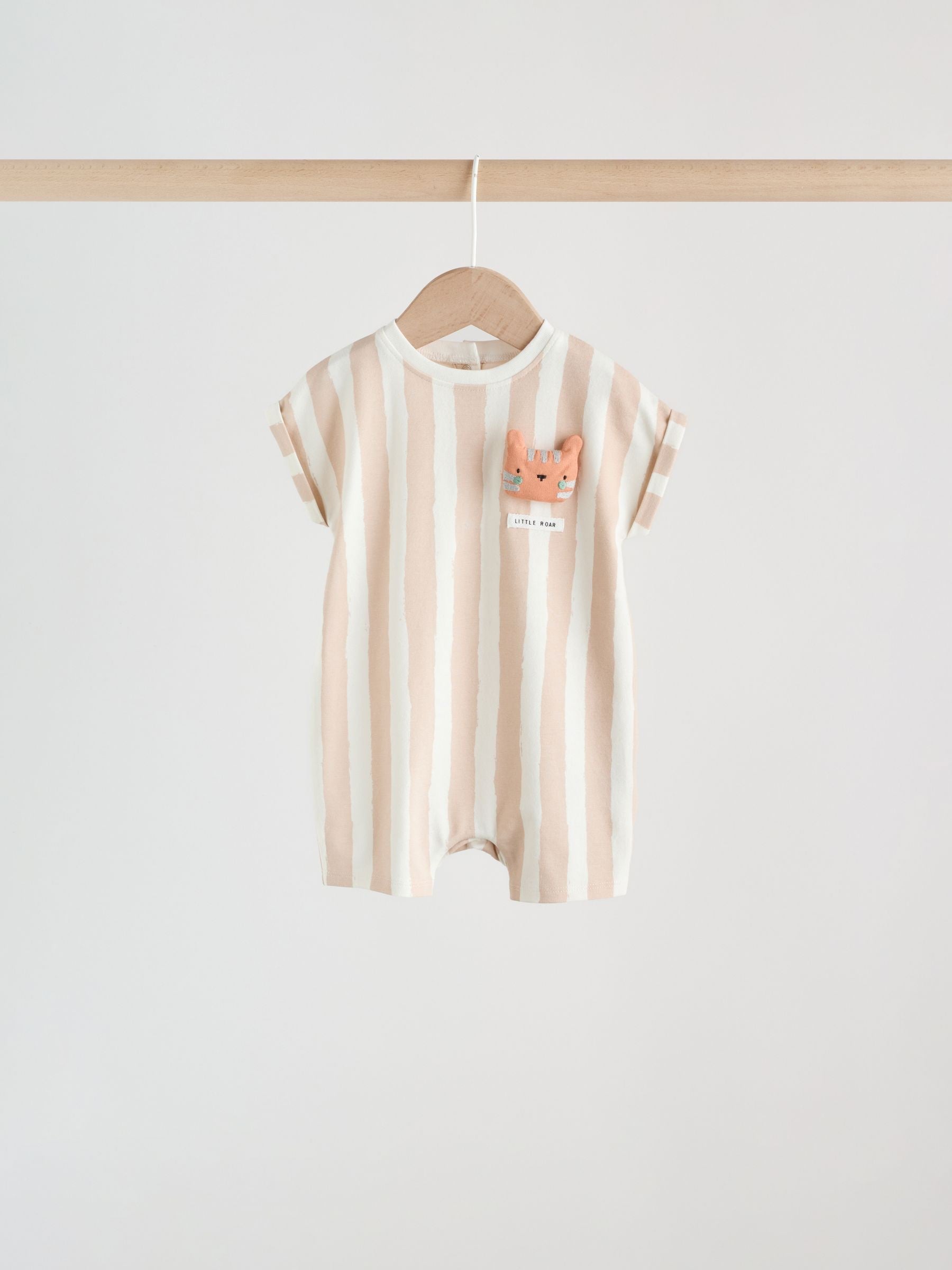 Blue Safari Jersey Baby Rompers 3 Pack image 8