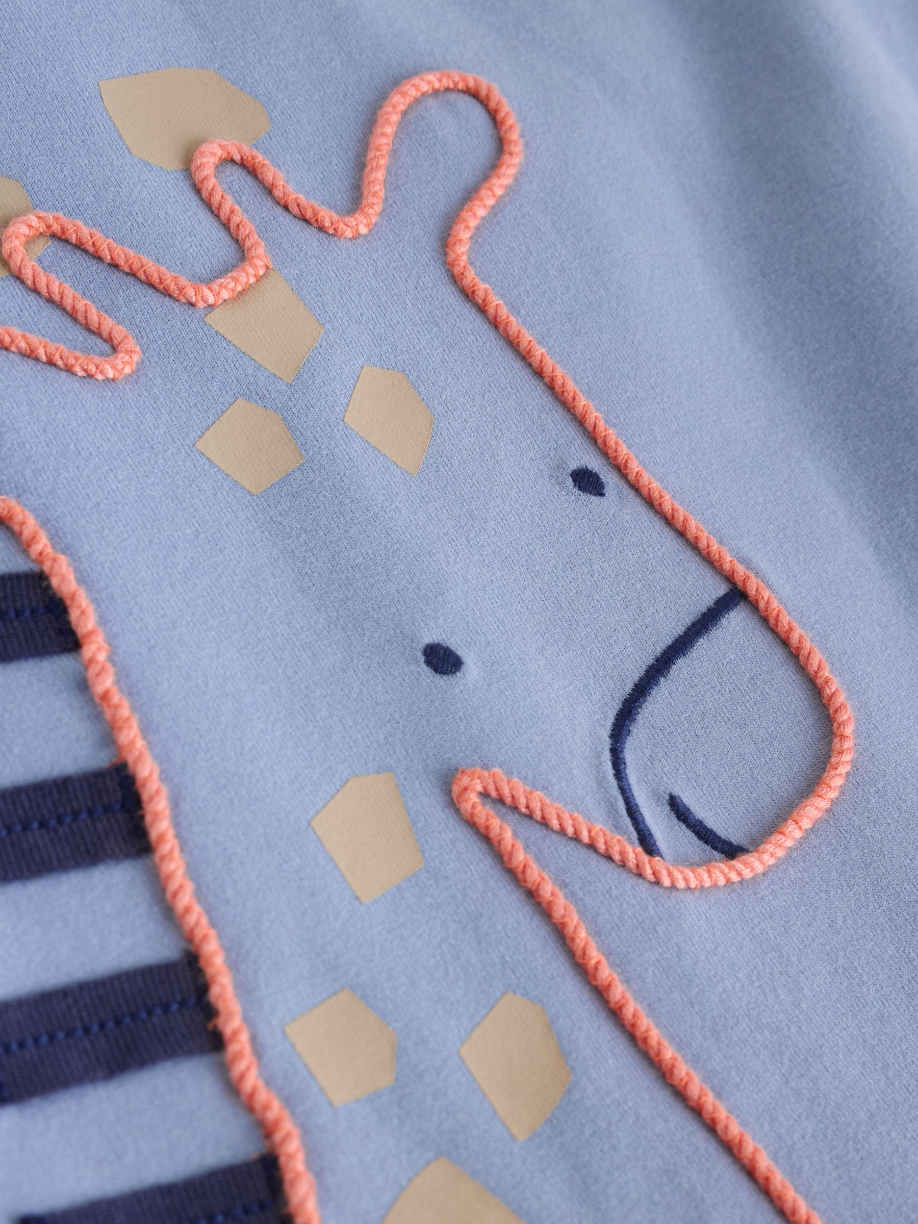 Blue Safari Jersey Baby Rompers 3 Pack image 7