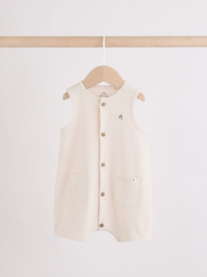 Grey Vest Jersey Baby Romper image 2