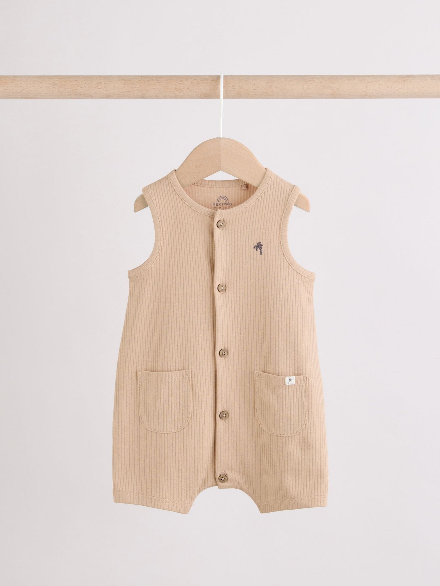 Grey Vest Jersey Baby Romper image 3