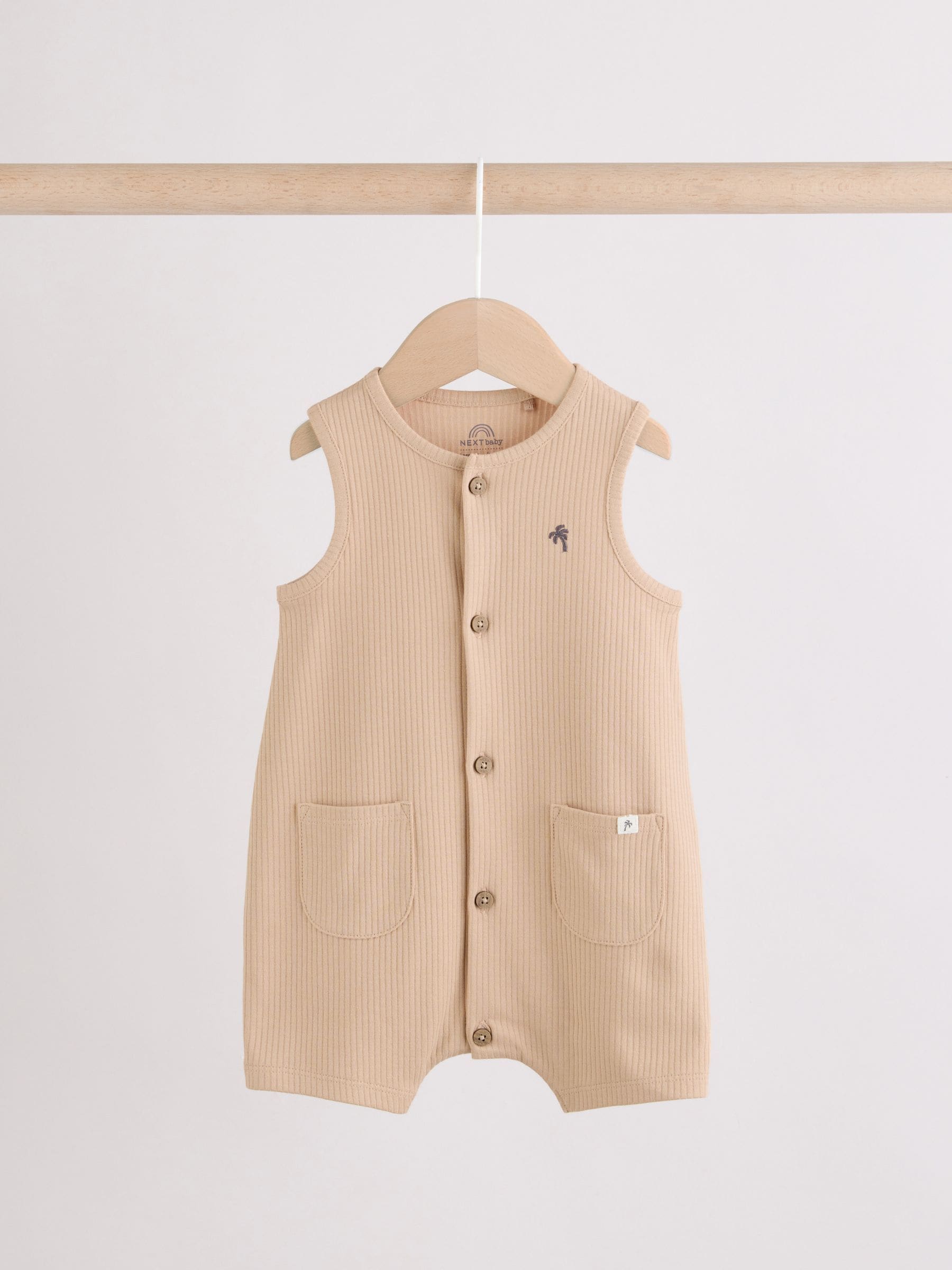 Grey Vest Jersey Baby Romper image 3