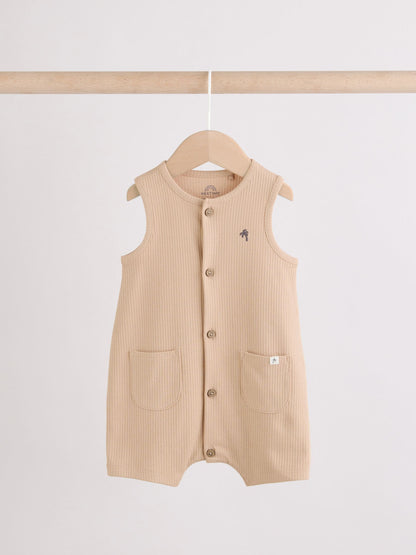 Grey Vest Jersey Baby Romper image 3